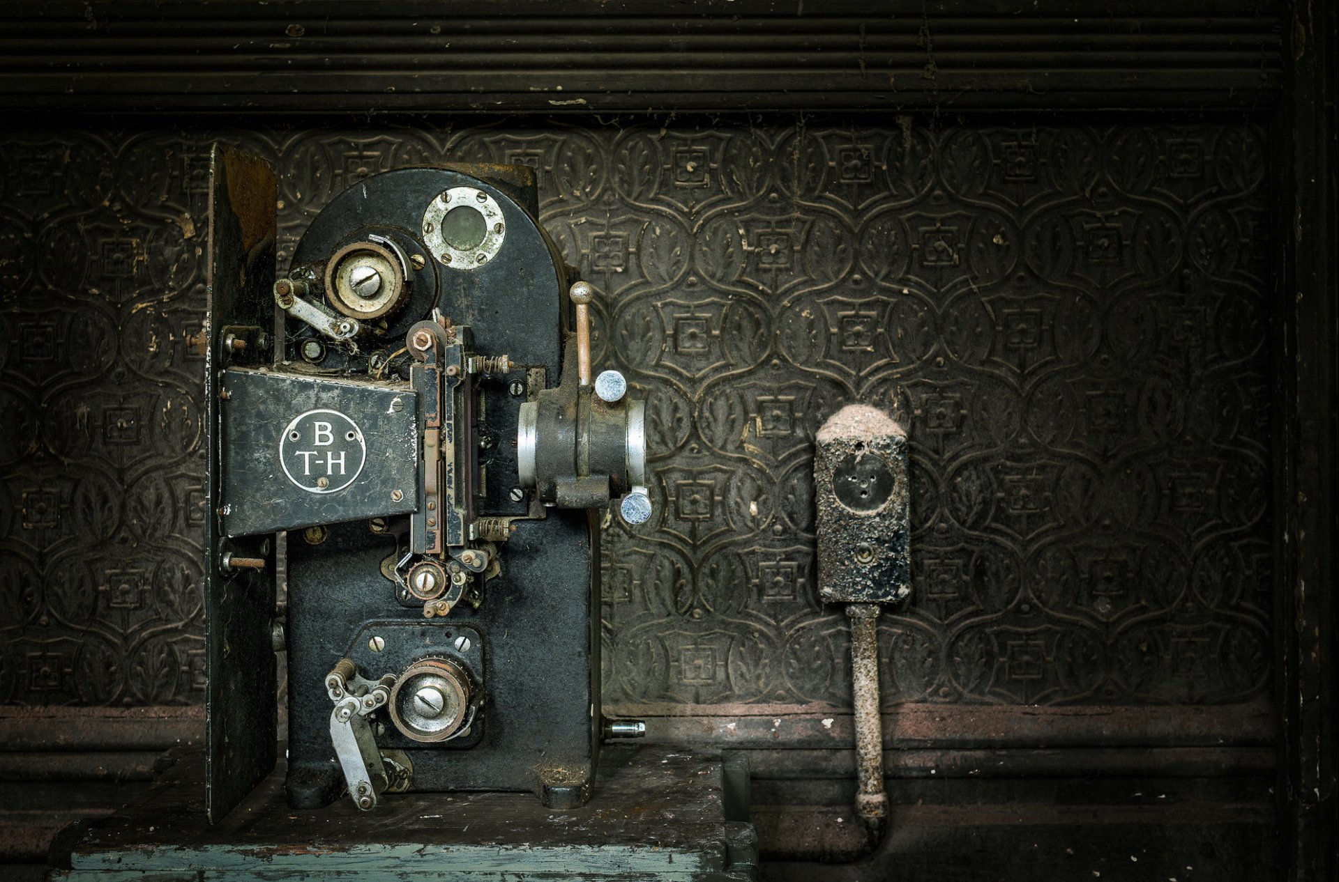 tipo britannico thompson houston a proiettore macro sfondo