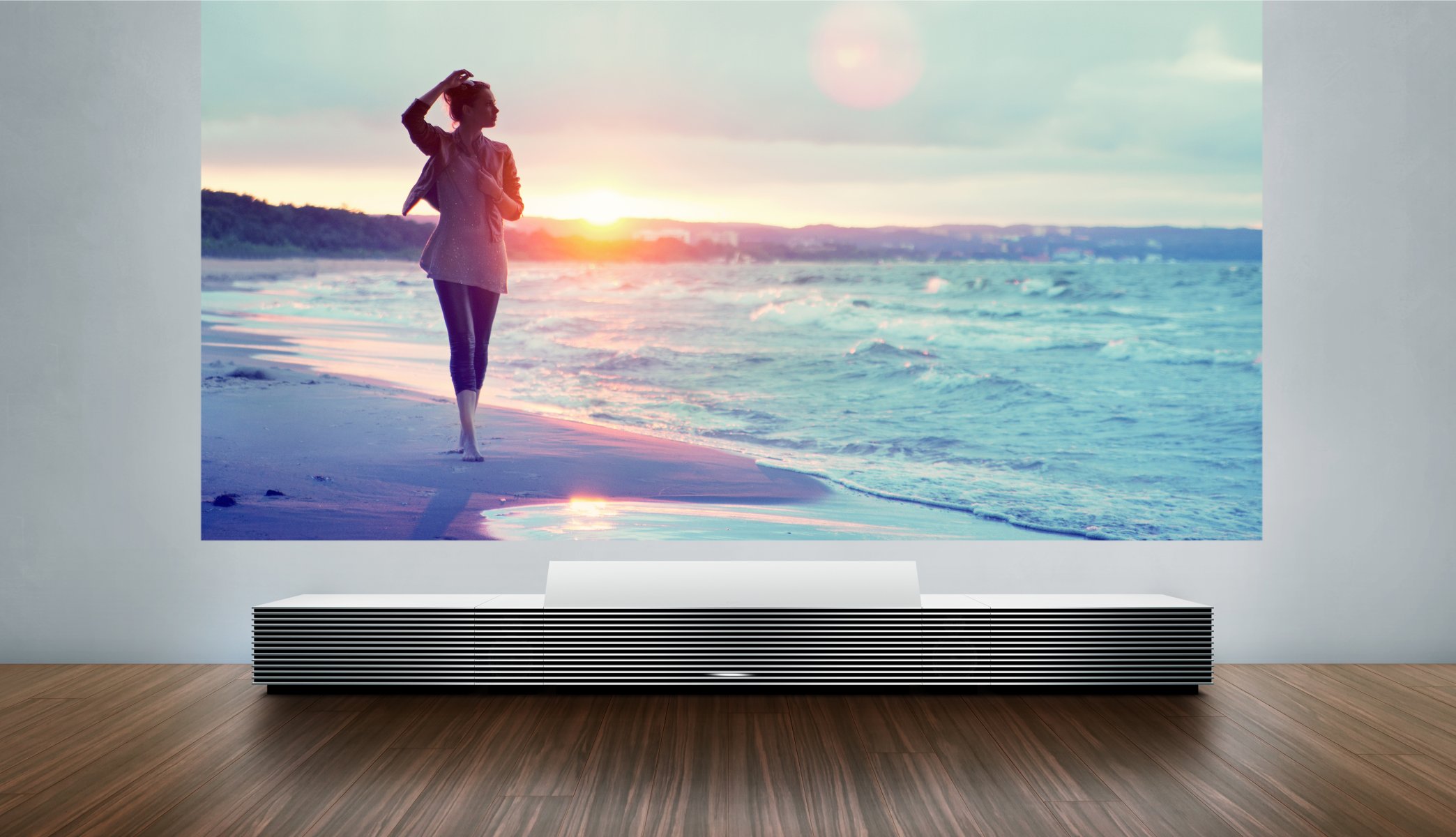 ony lspx-w1 proiettore ragazza tramonto hi-tech hq sfondi
