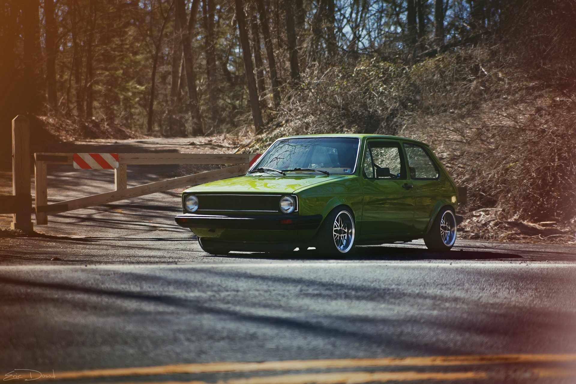 volkswagen mk1 golf gti verde
