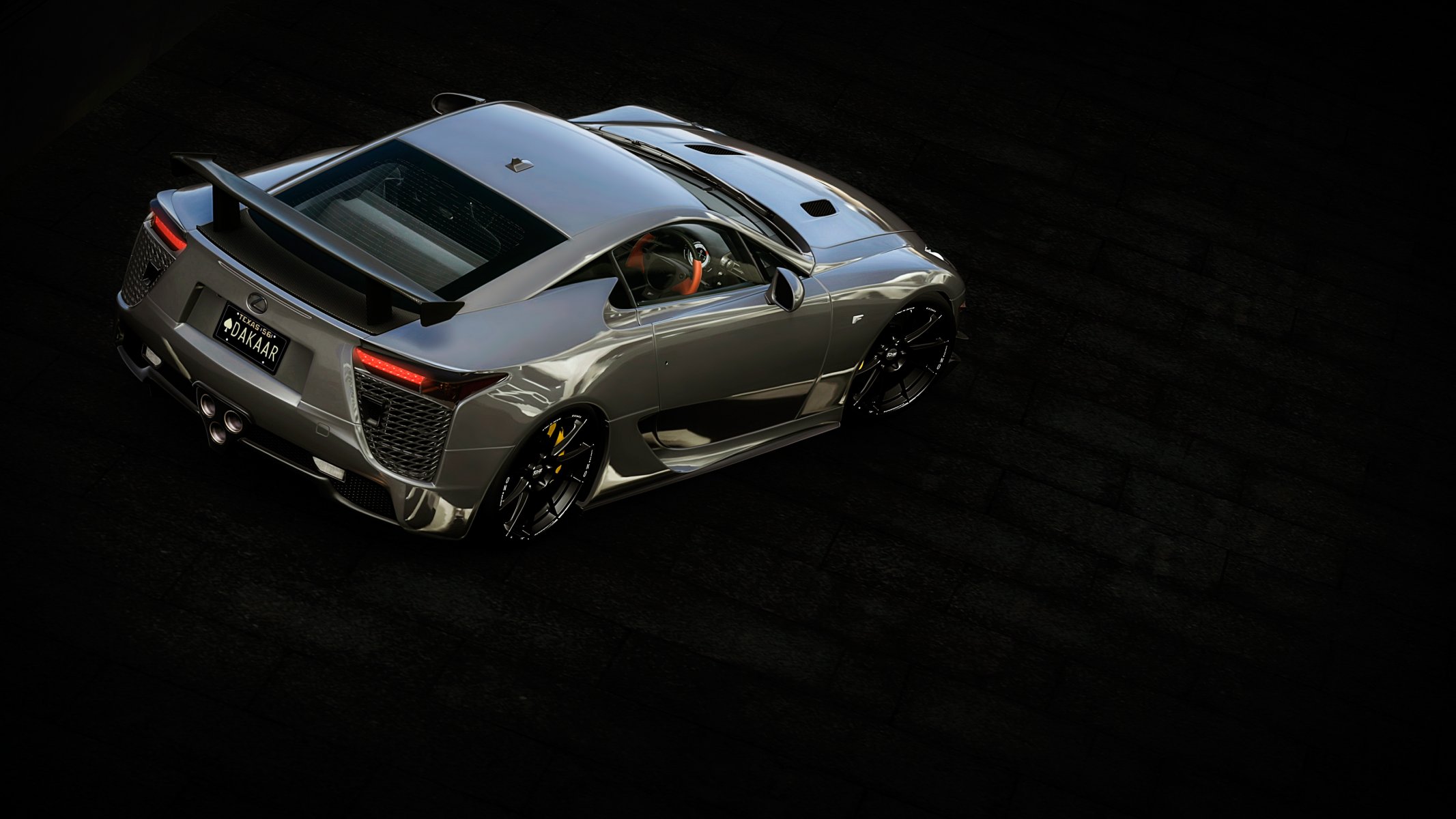 lexus lfa vista dall alto