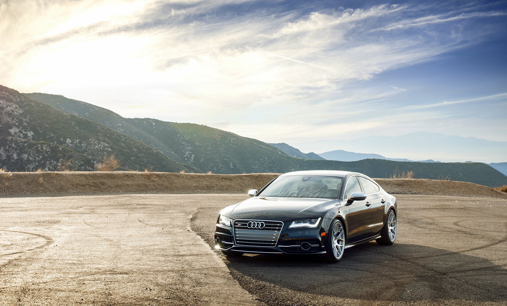 audi s7 nero ruote anteriori audi nero di montagna