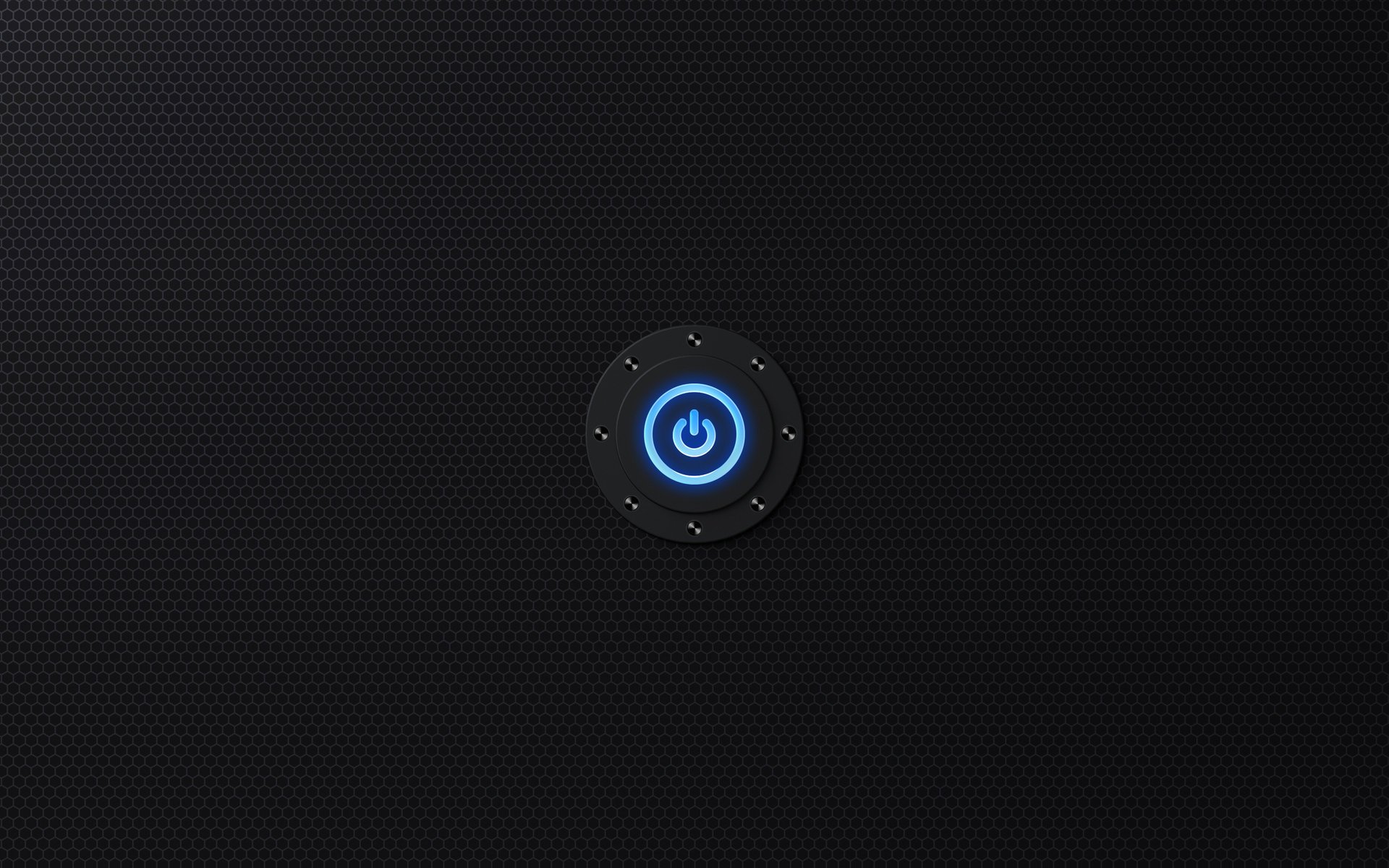 pulsante spegnimento esagoni