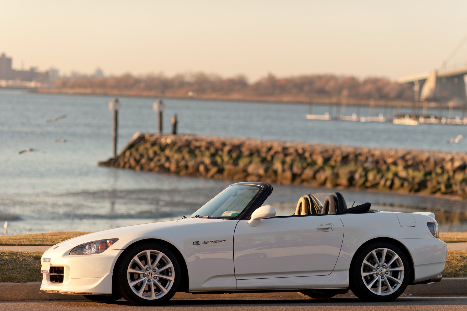 honda s2000 bianco convertibile