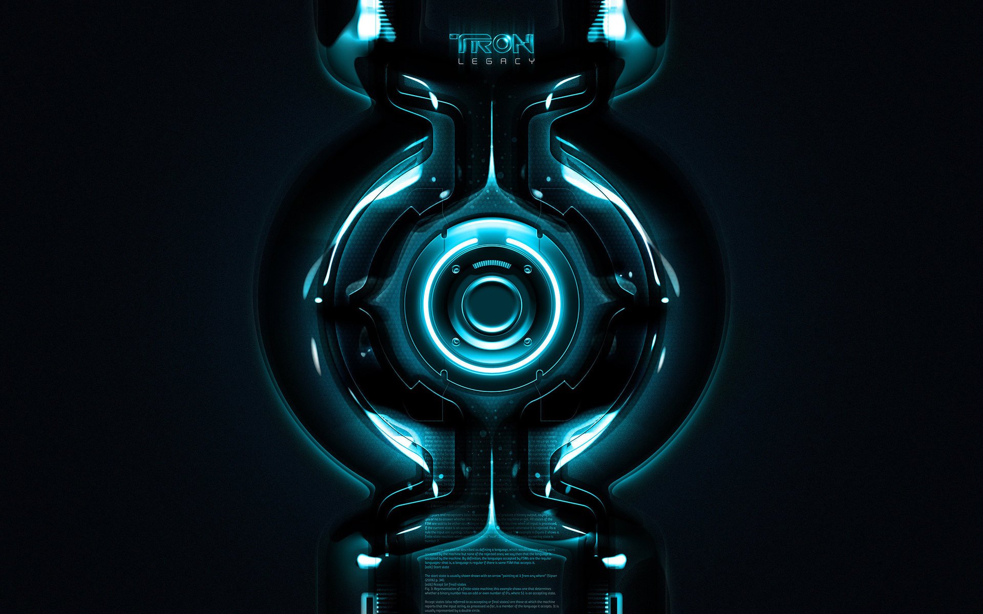tron tron film neon cerchio tron legacy barra luminosa cyber cyber interfaccia hi-tech