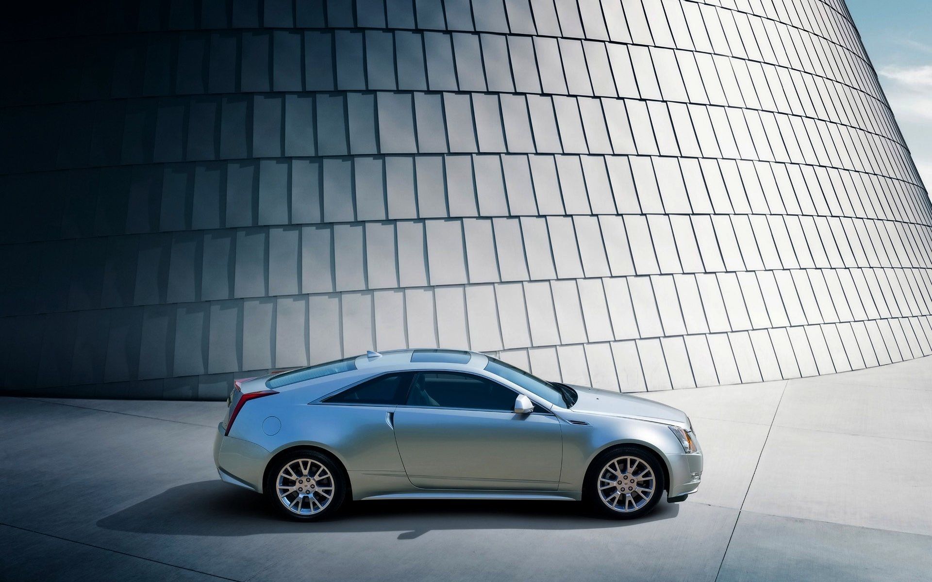 cadillac cts coupé grigio vista laterale auto ombra coupé