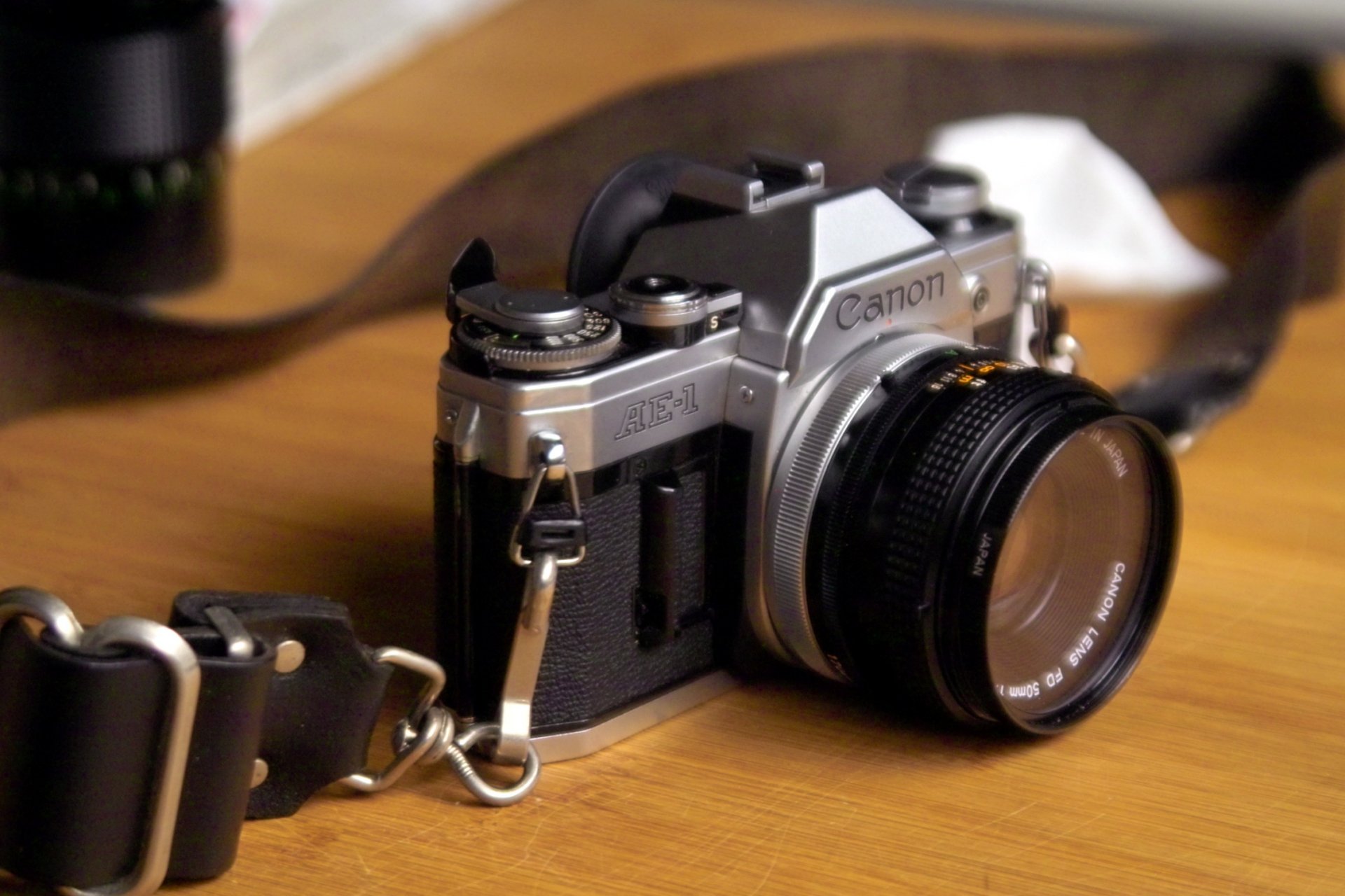 canon ae 1 macchina fotografica macro sfondo