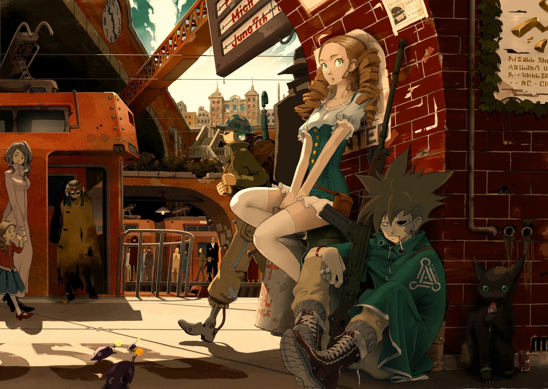 maschera robot lecca-lecca vestire fortezza volante gatto animali armi costruzione città stivali treno thighhigh