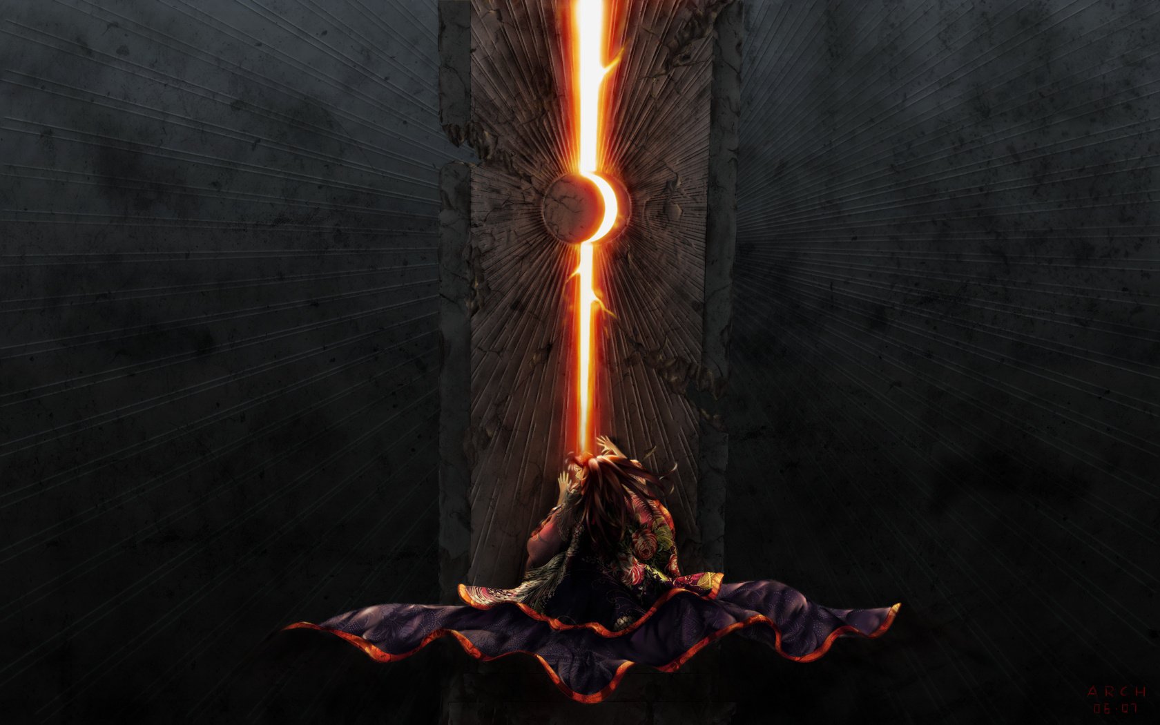 raggio rosso fantasia mantello disegni