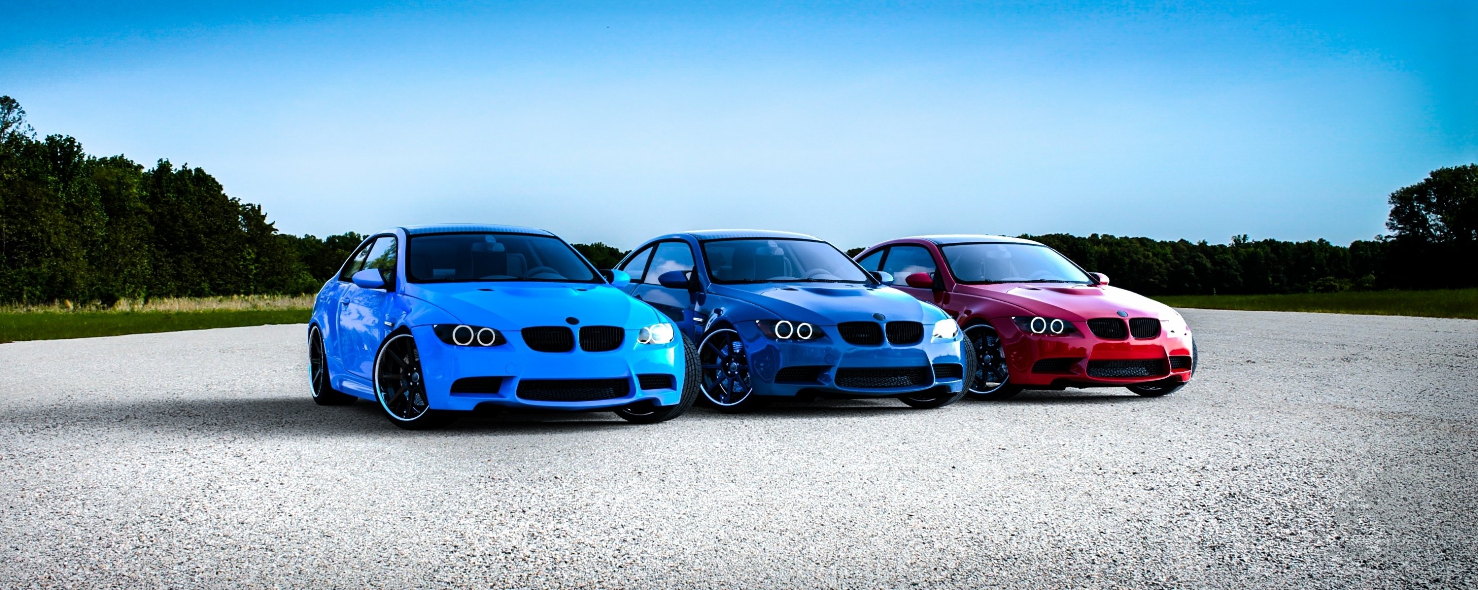 bmw m3 e92 rosso blu bmw rosso ciano luci di marcia