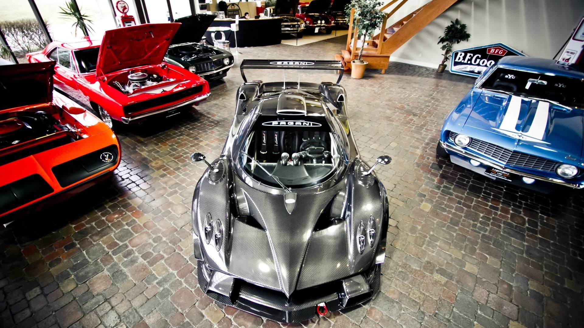 pagani zonda r garage salone collezione