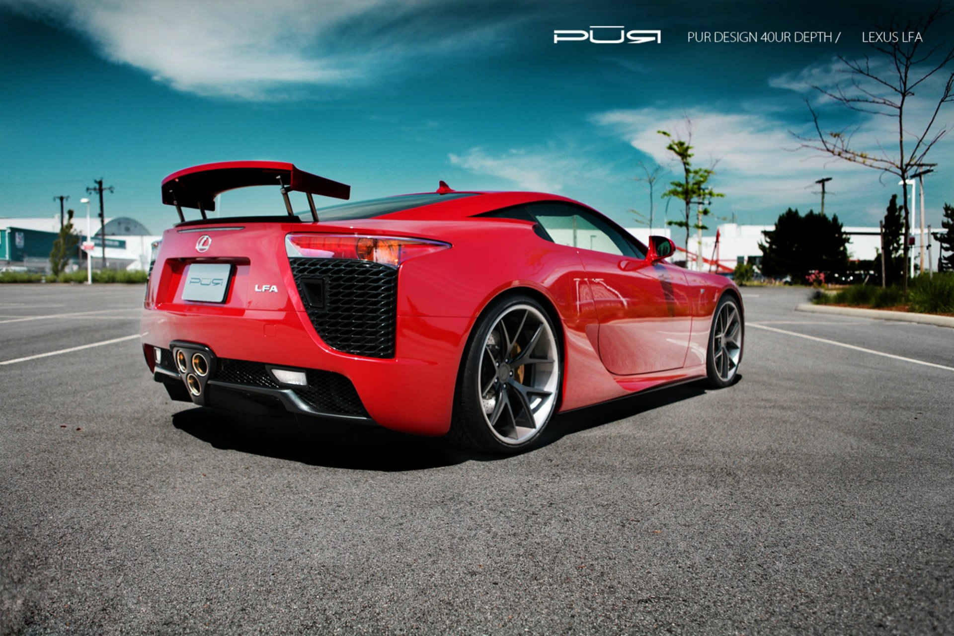 lexus lf-a progetto reignfire lfa lexus rosso posteriore