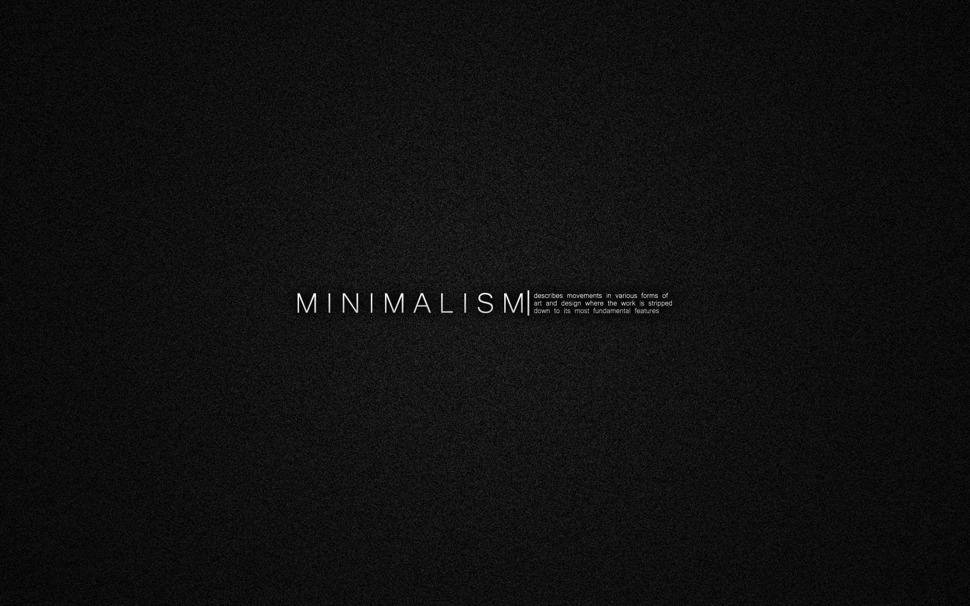minimalismo titolo testo