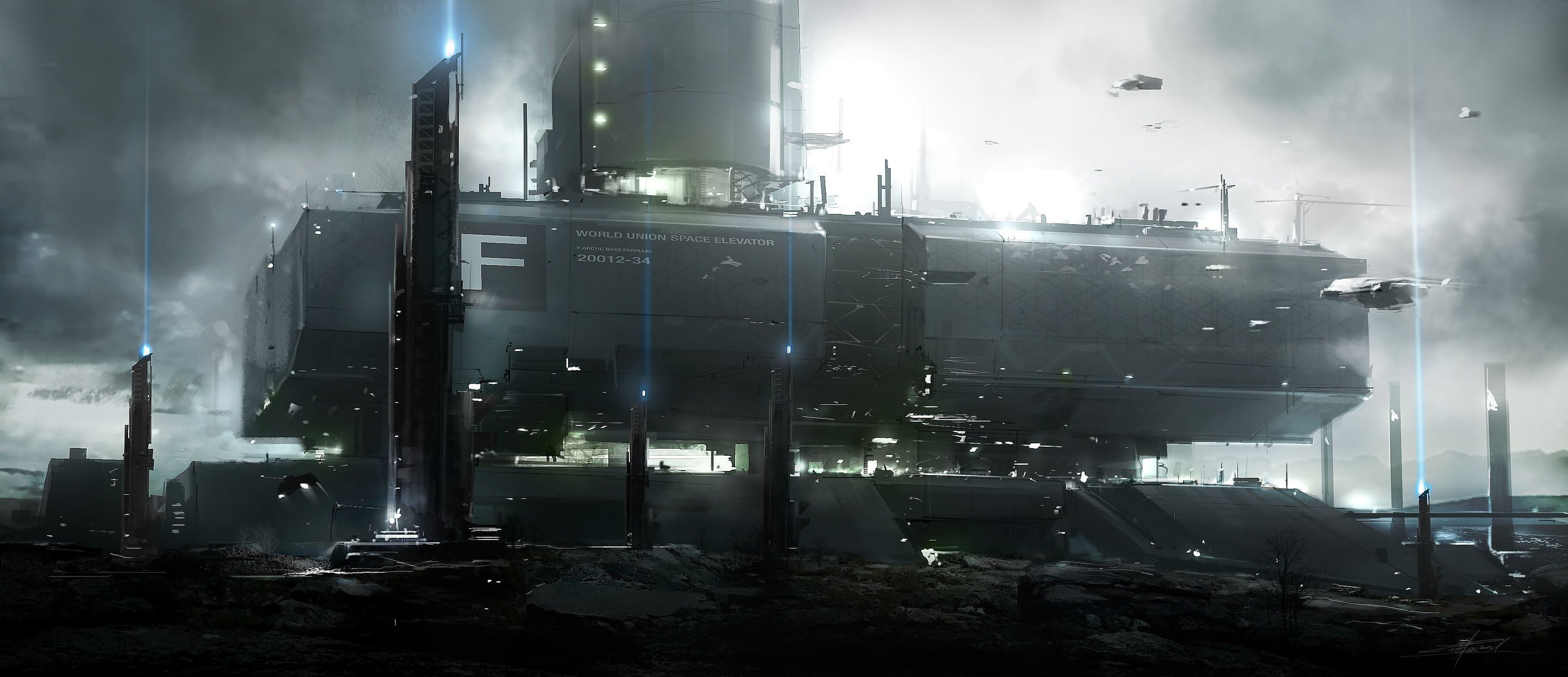 pace elevator colonia base navi pianeta persone