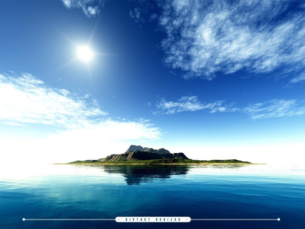 mare sole isole acqua cielo stronzate blu-verdi