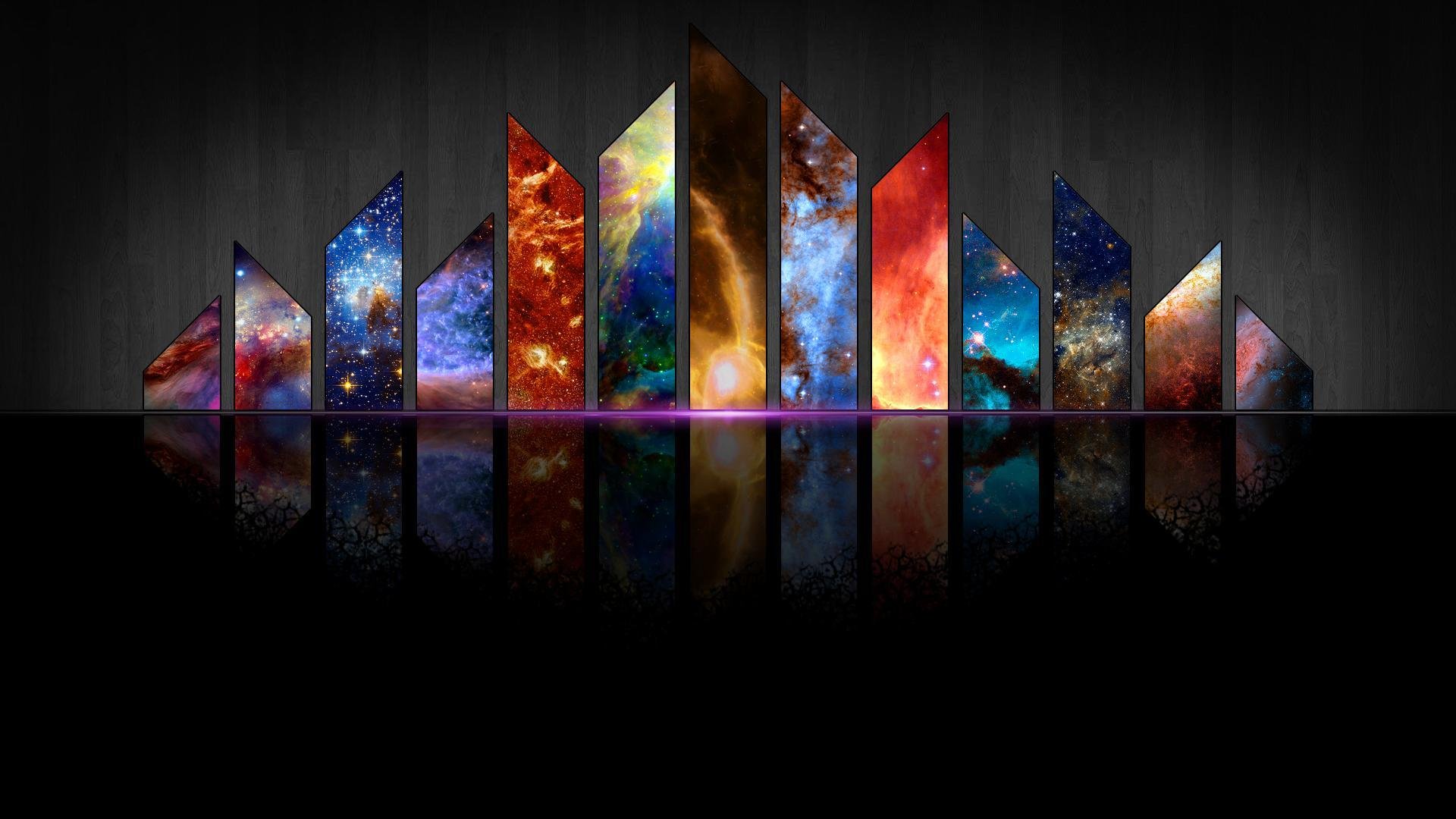 cielo spazio carta da parati grafico settore segmento tavolozza