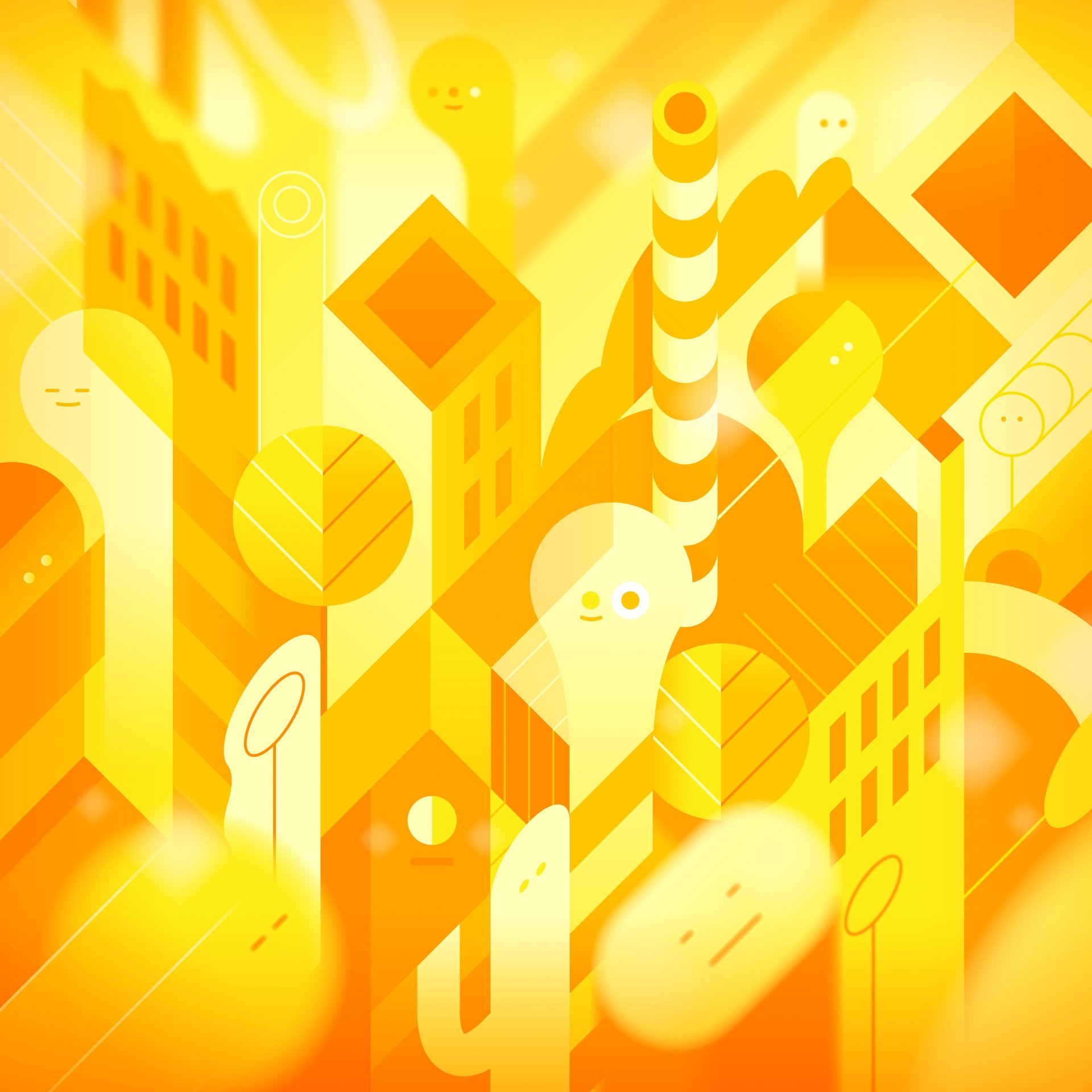 nexus 5 carta da parati giallo astrazione