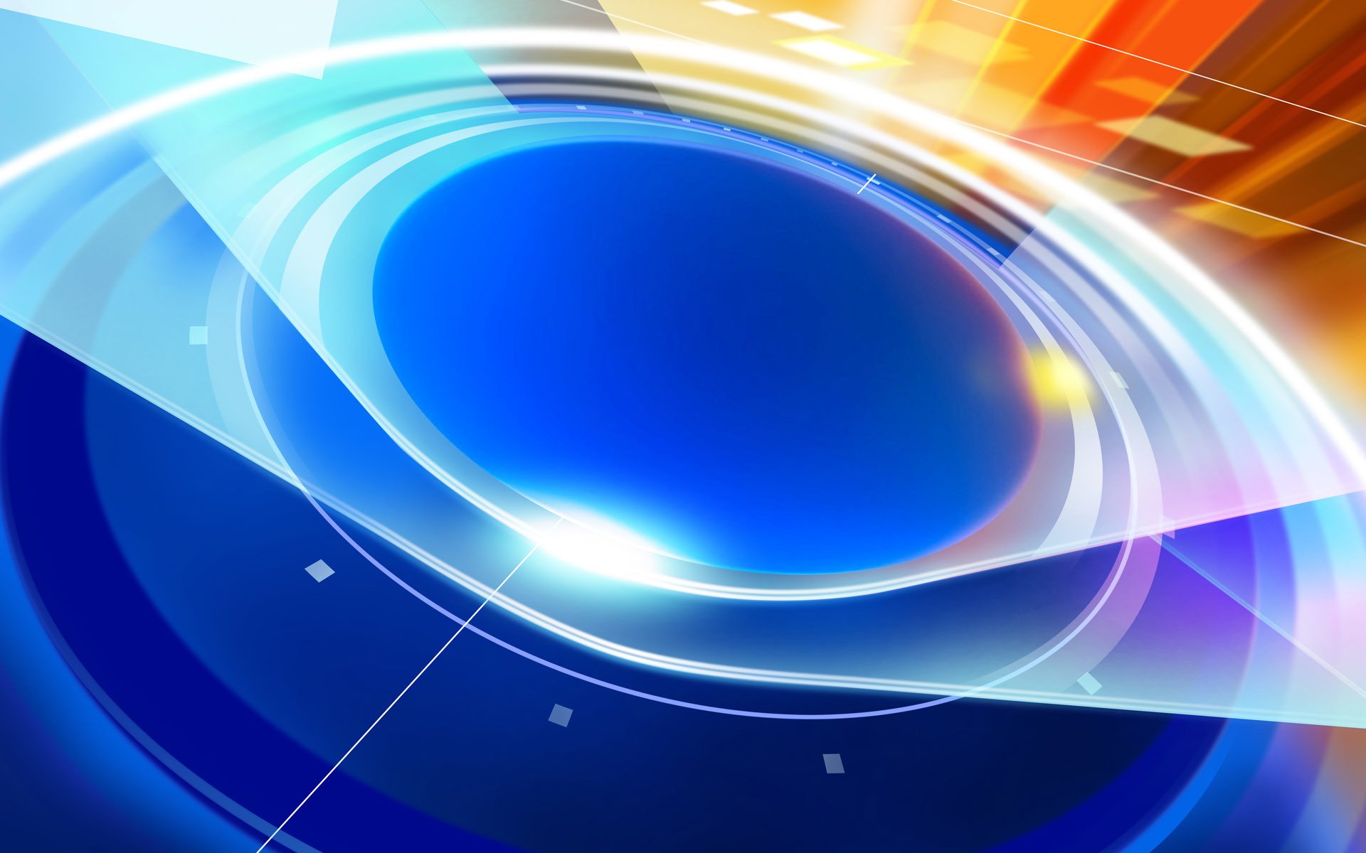 carta da parati cerchio linee disco settore blu luce fascio