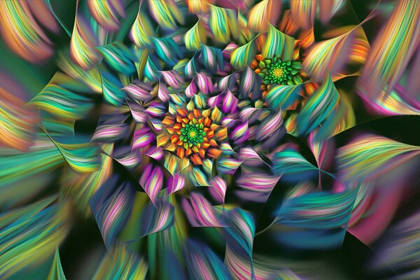 Astratto sfondo di fiori colorati