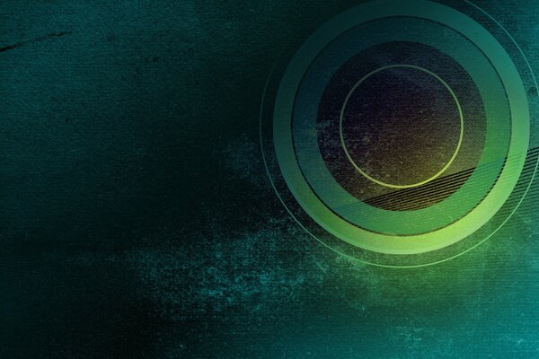 Cerchi verdi in un cerchio