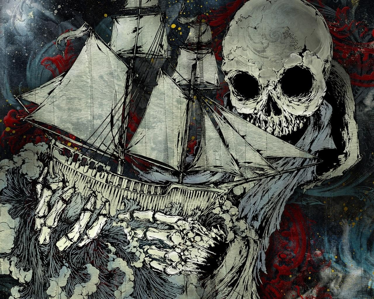 mestiere skilet pittura cranio