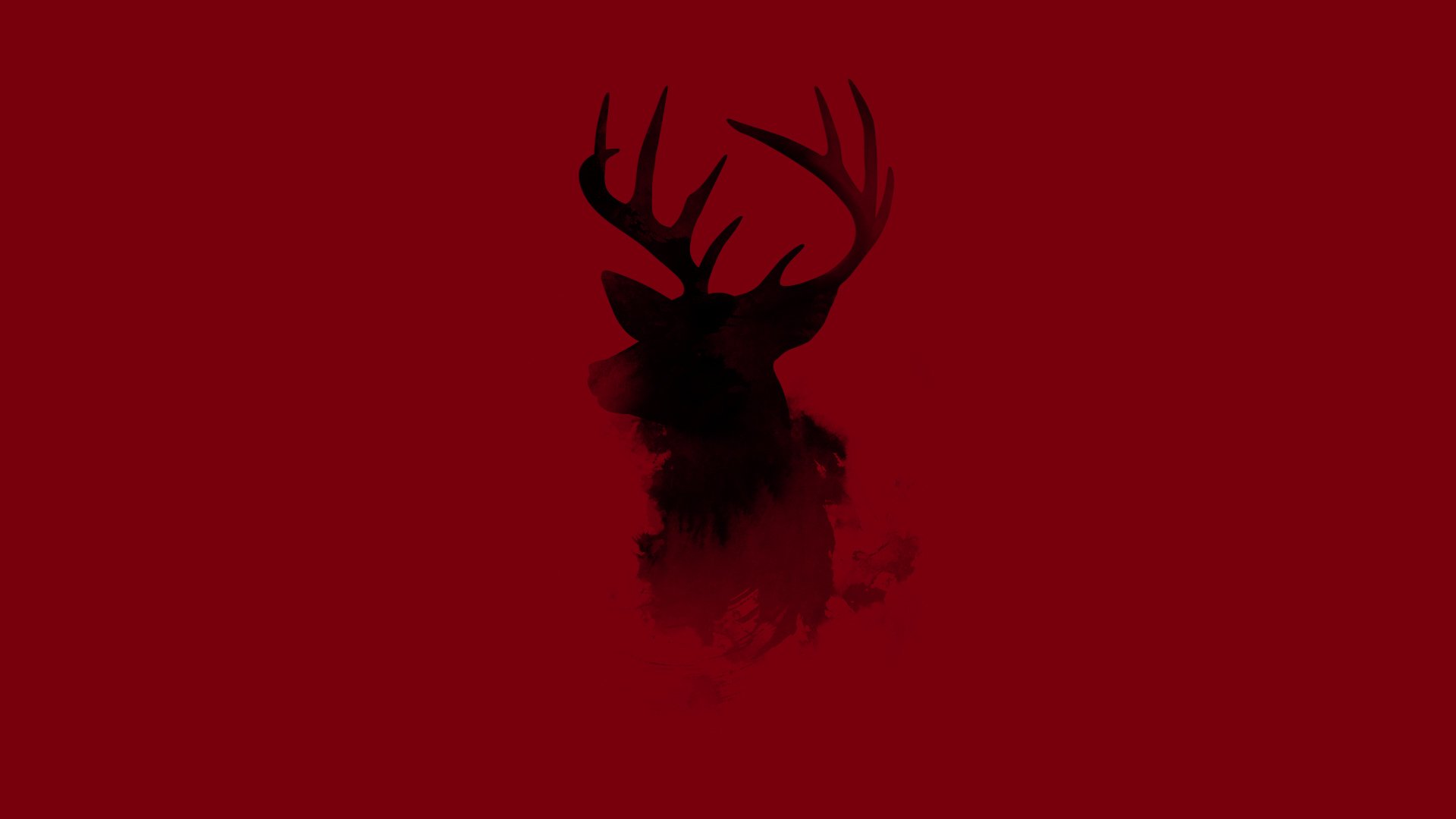 cervo corna animale minimalismo