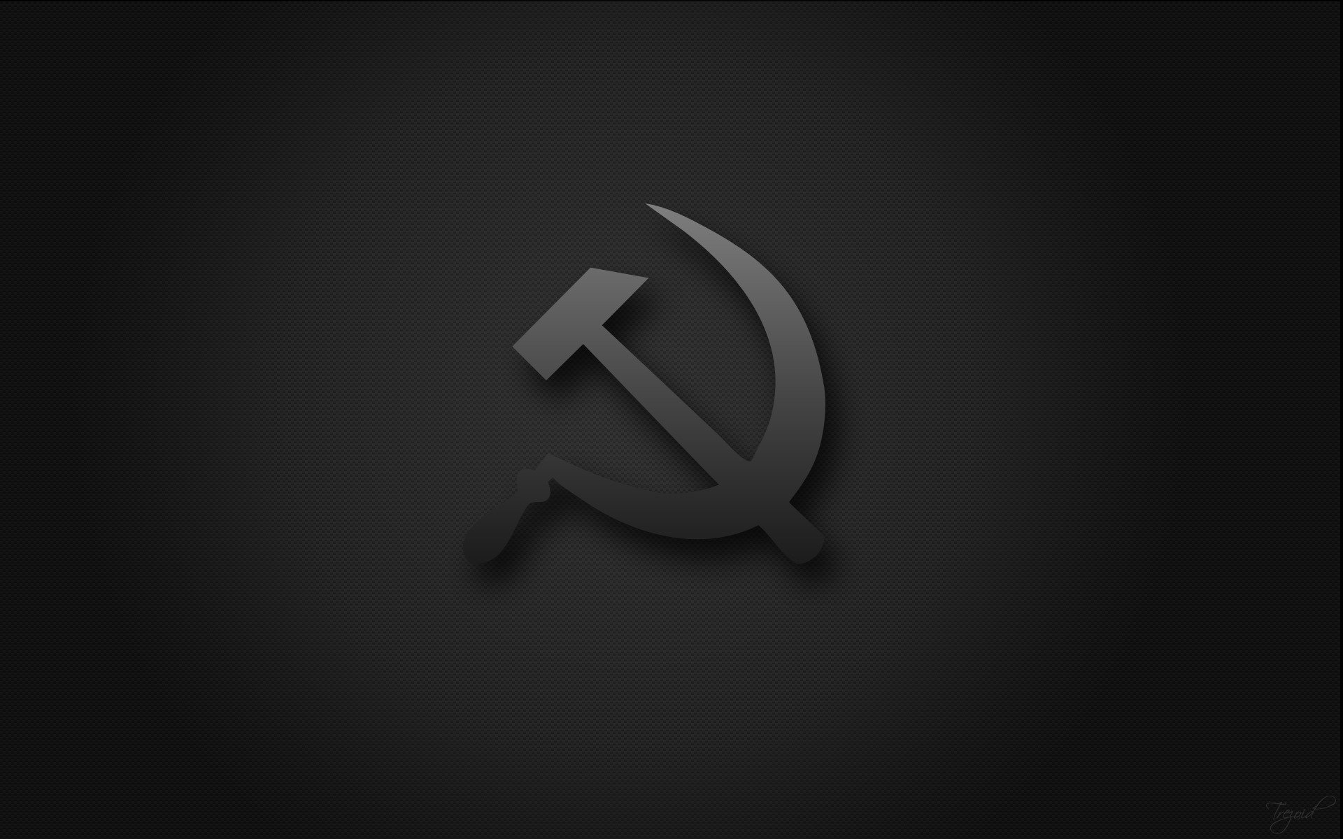 falce martello minimalismo toni di grigio