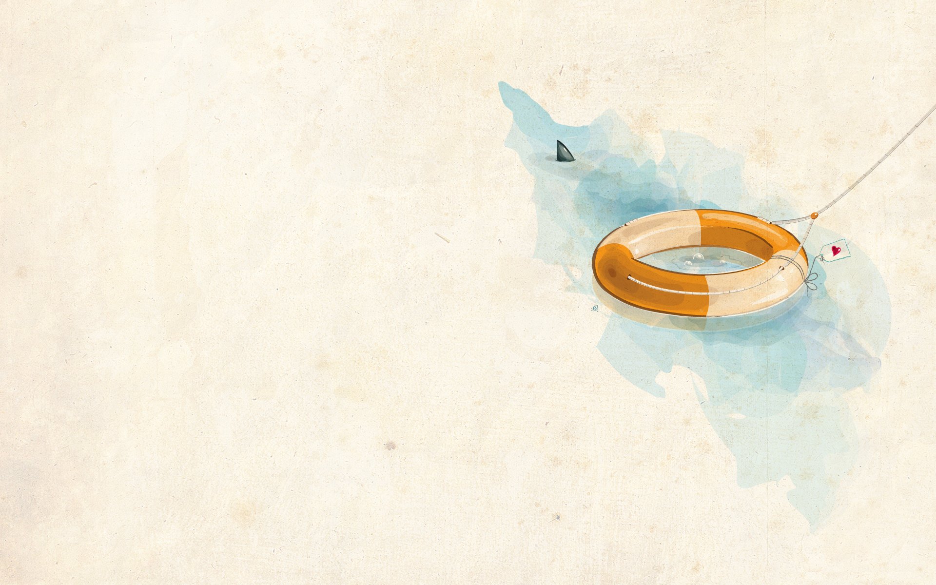 minimalismo disegno acqua salvagente