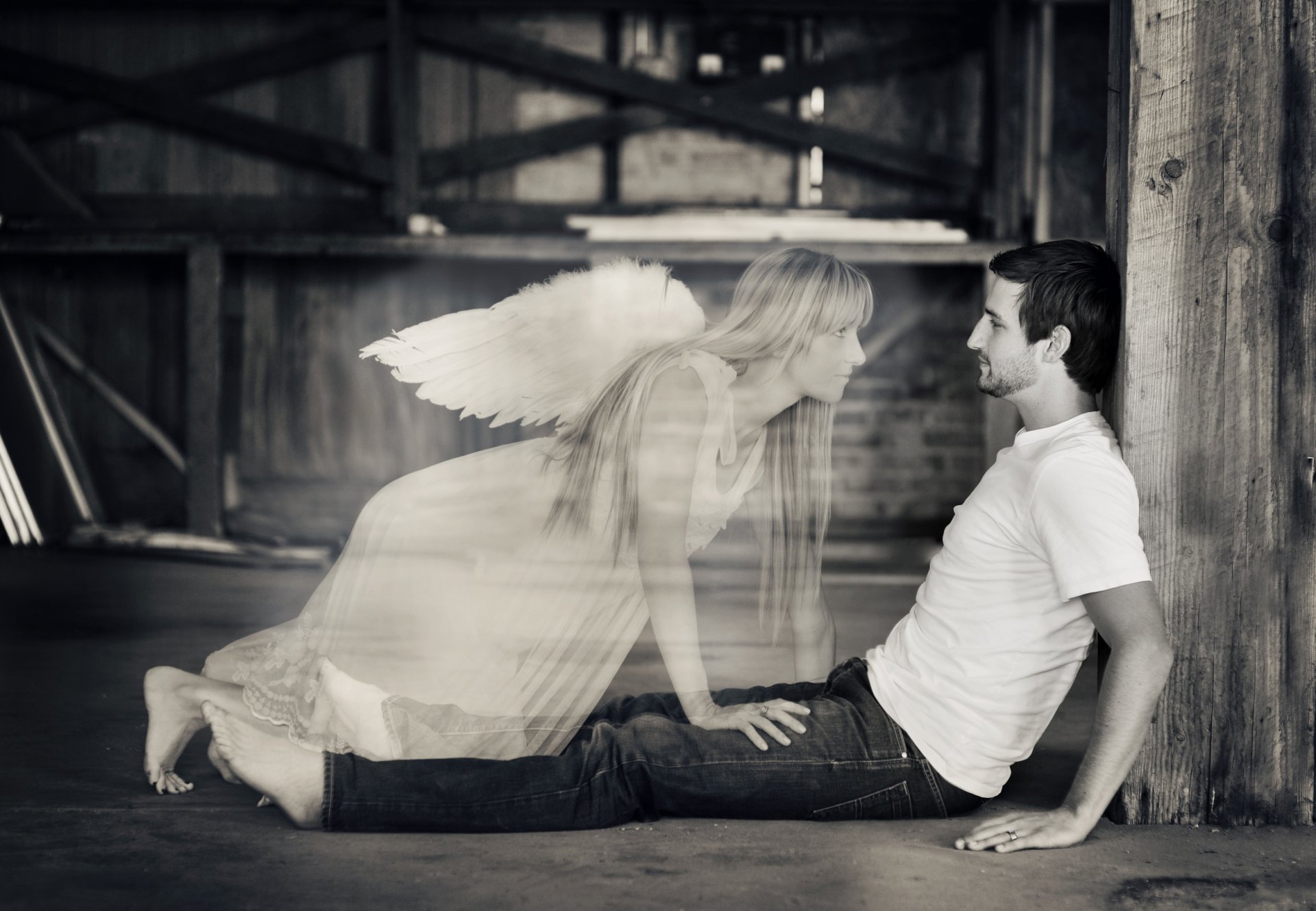 ragazzo ragazza angelo