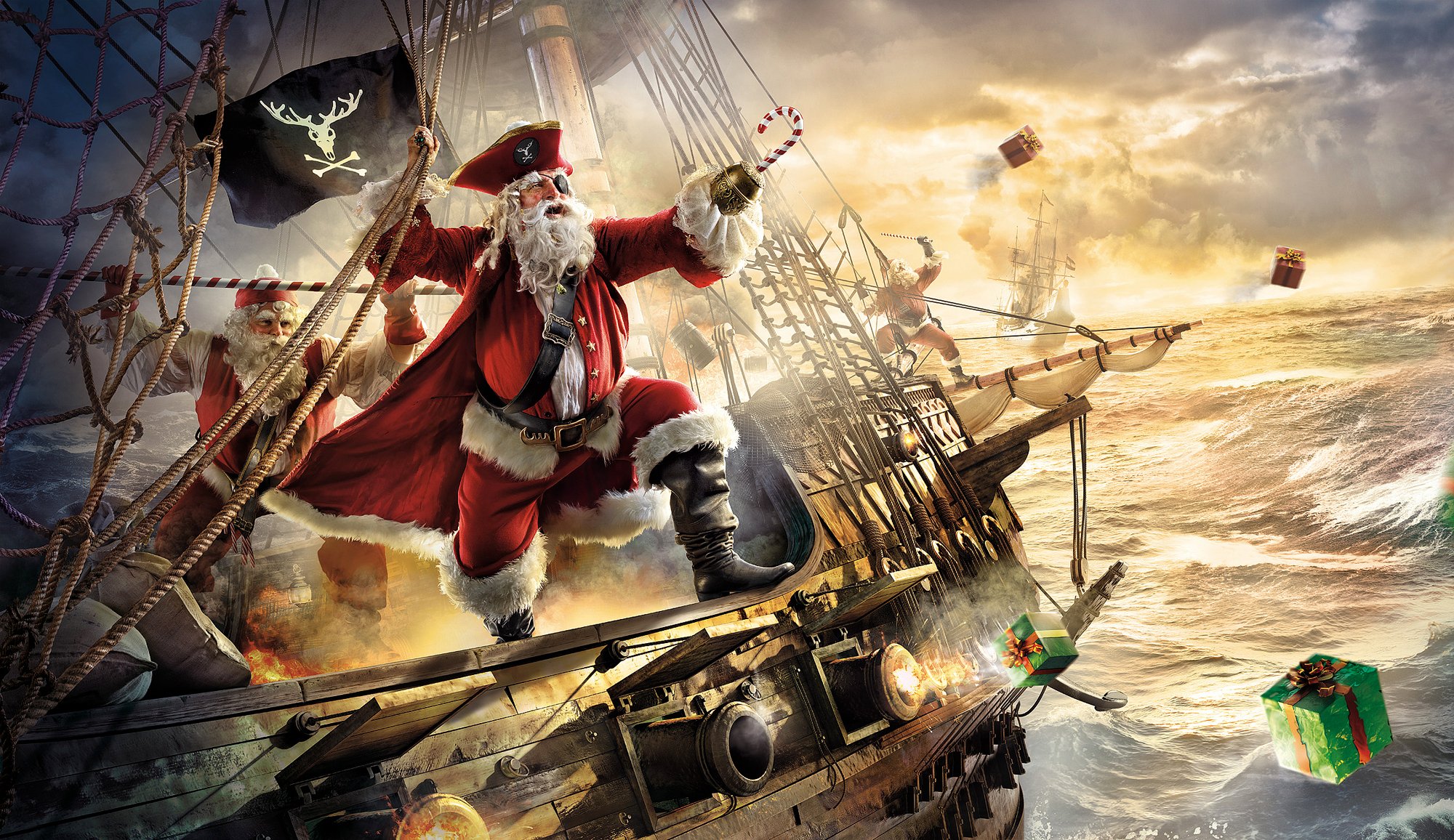 babbo natale babbo natale pirati fregata