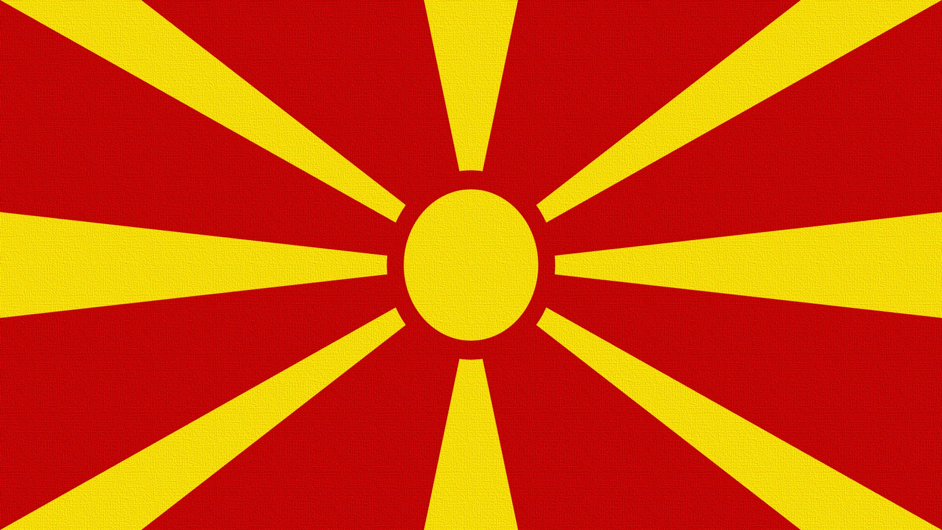 bandiera macedonia sole raggi