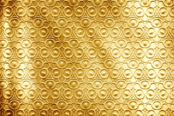 Modello metallico dorato sullo sfondo