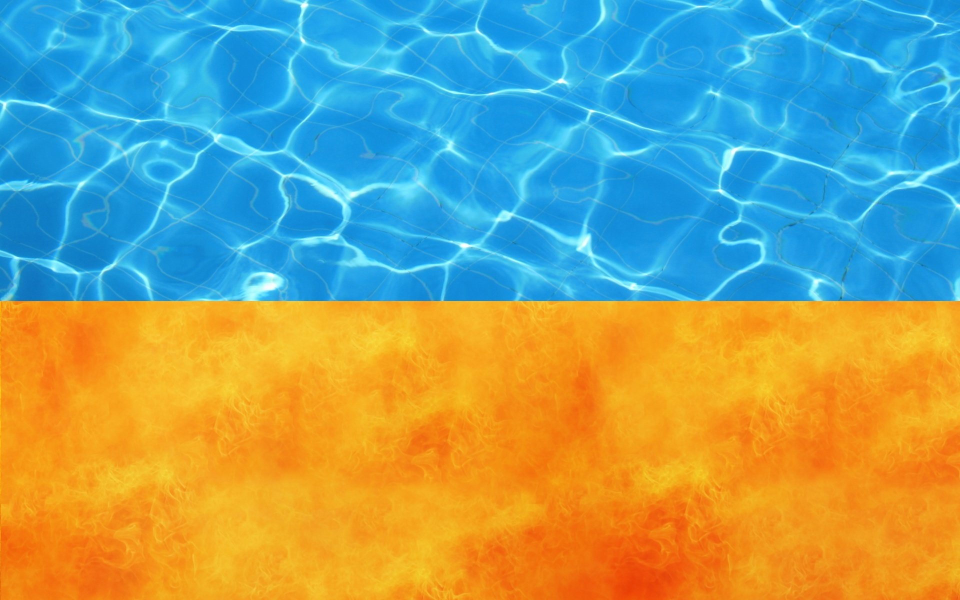 bandiera ucraina acqua fiamma