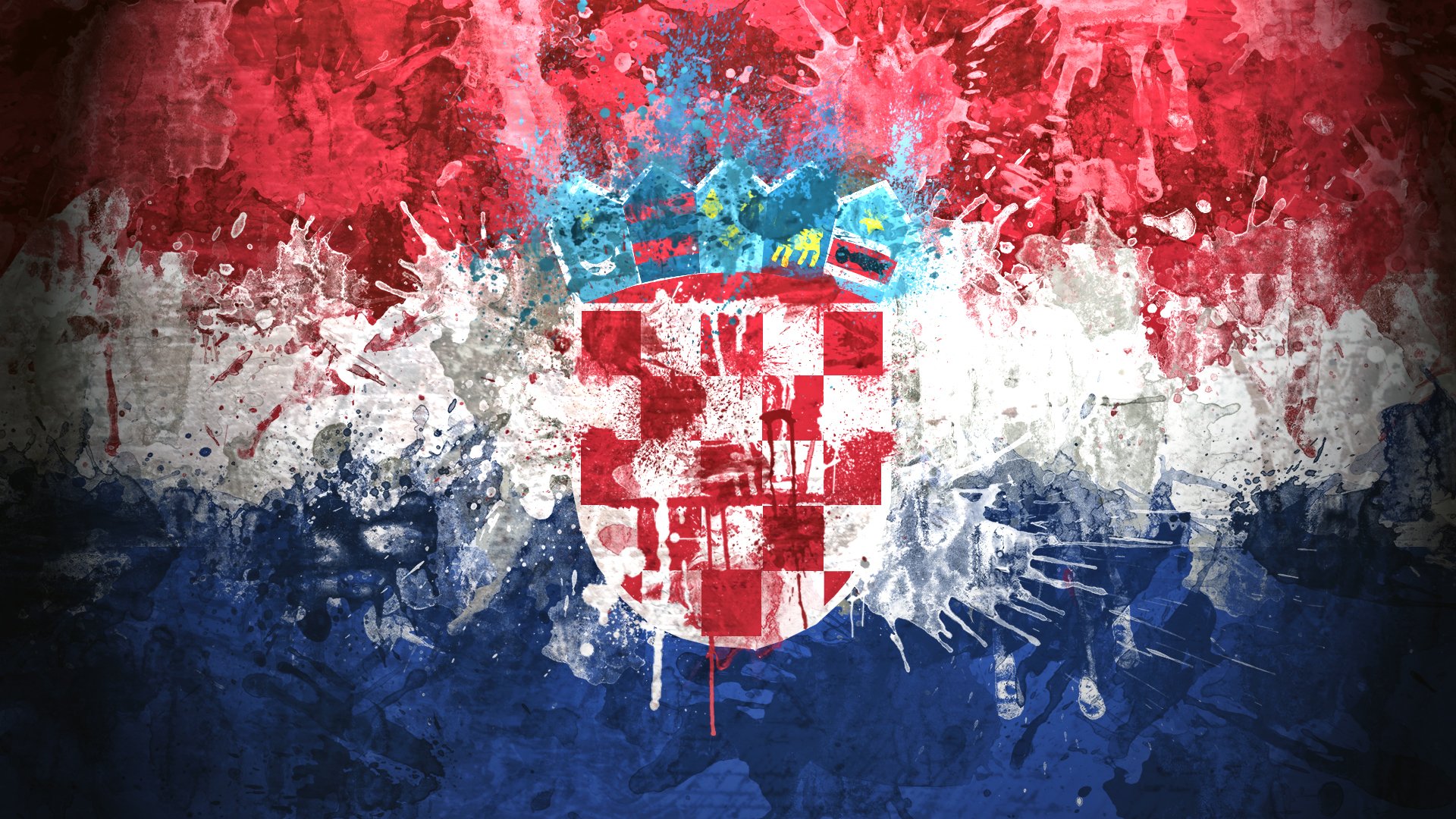 croazia repubblica di croazia repubblica di hrvatska bandiera stemma vernice
