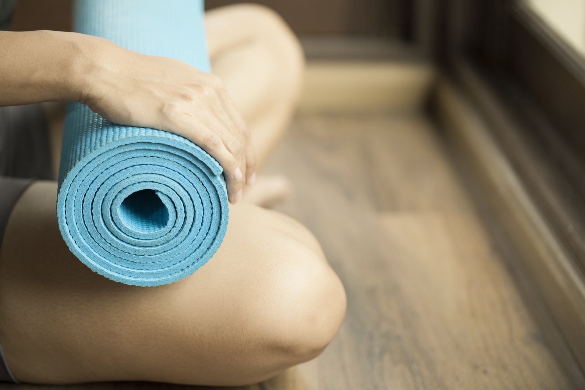 stuoia di esercizio posa ginocchia