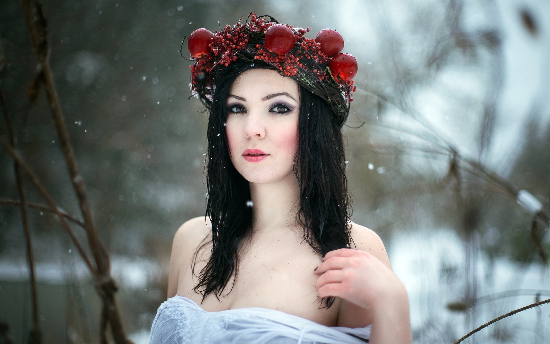 ragazza ritratto inverno