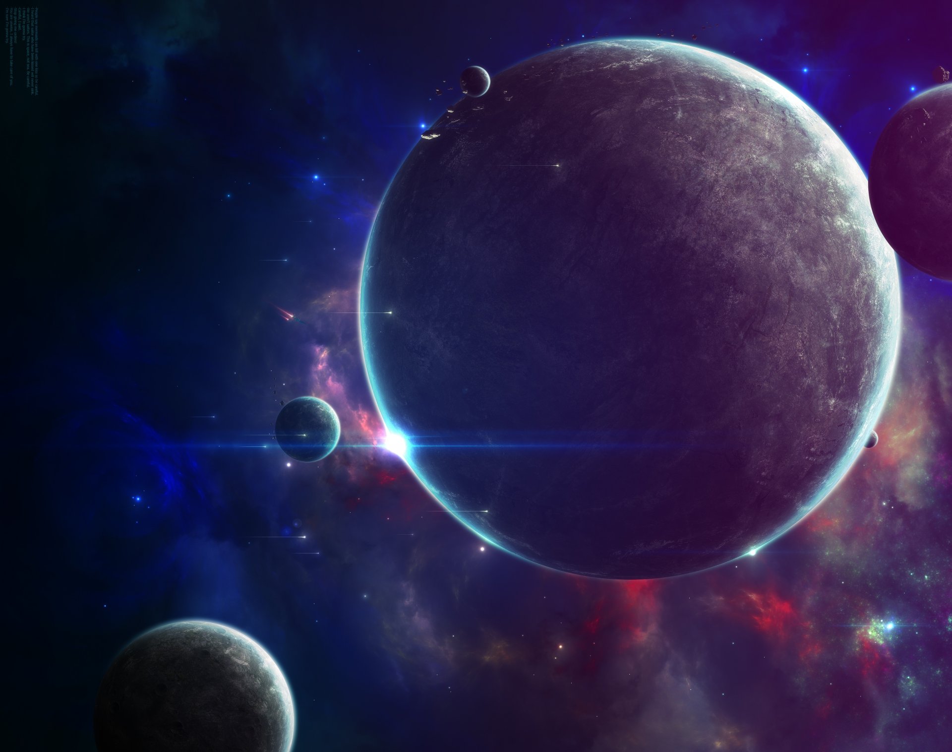 pianeti satelliti spazio spazio