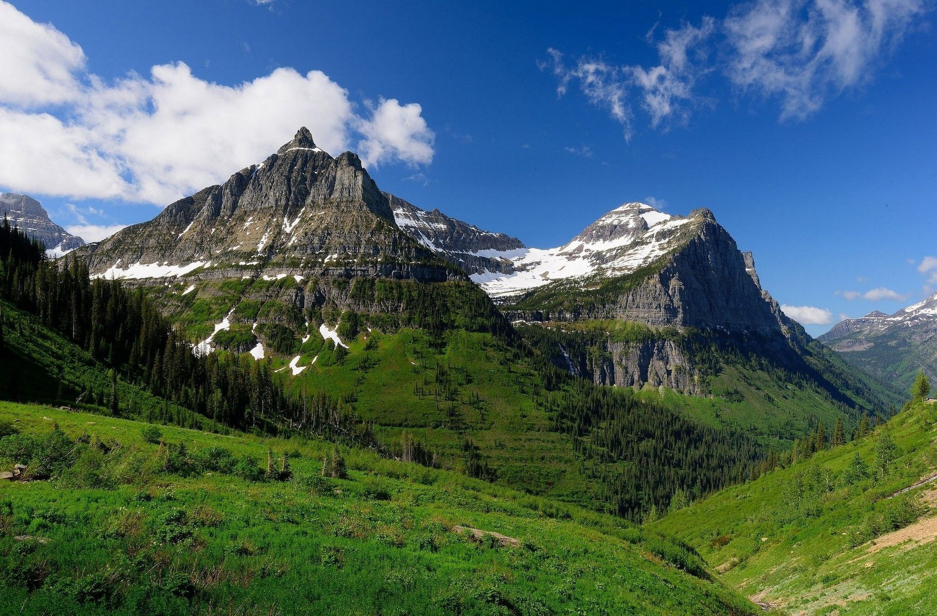 montagne neve natura