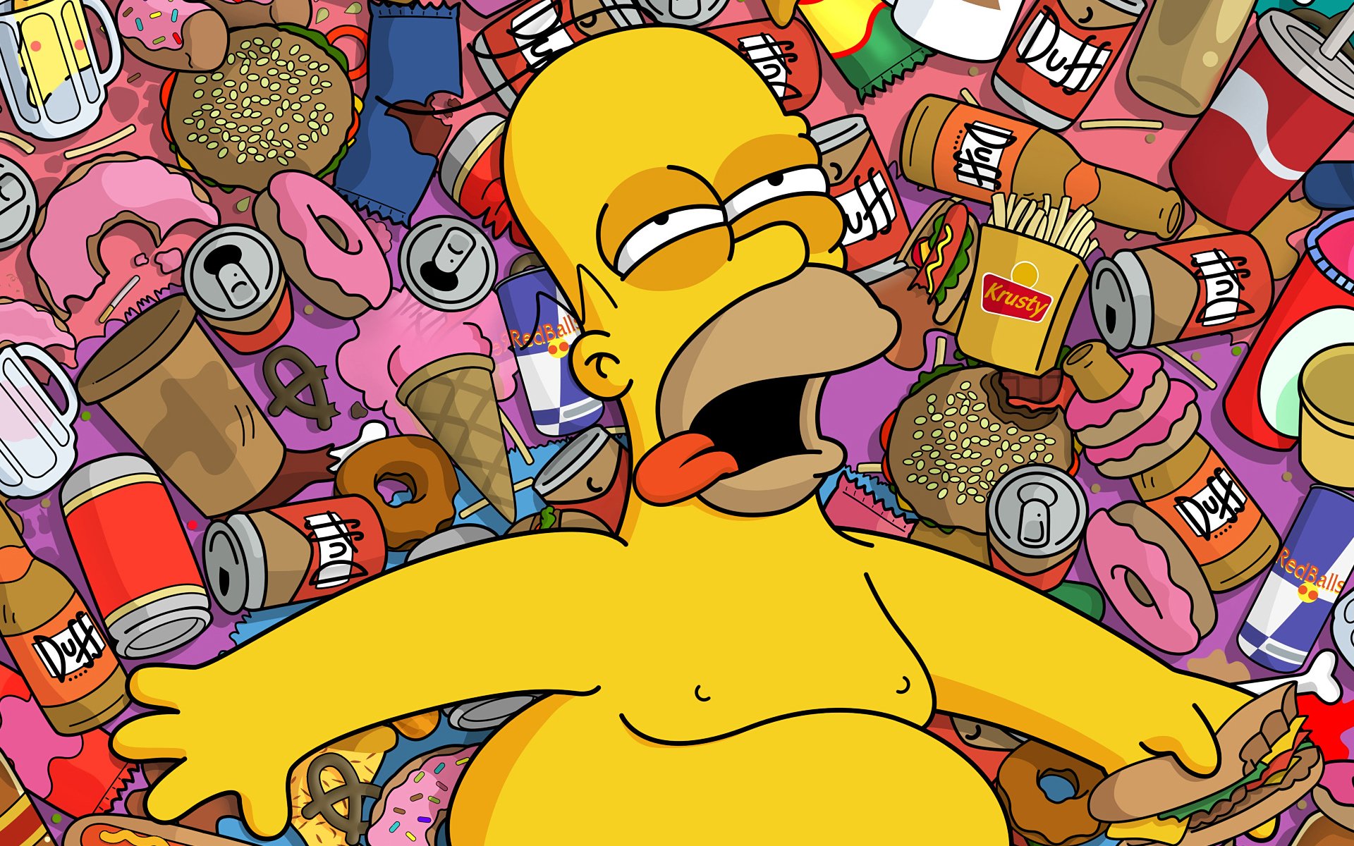 cartone animato simpson cibo homer birra