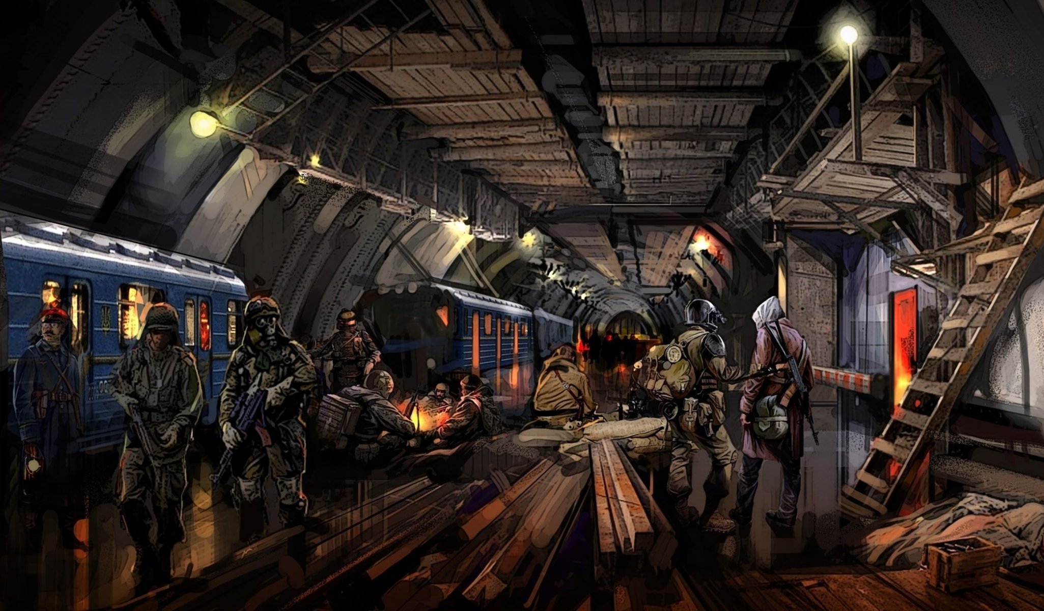 metro 2034 arte persone