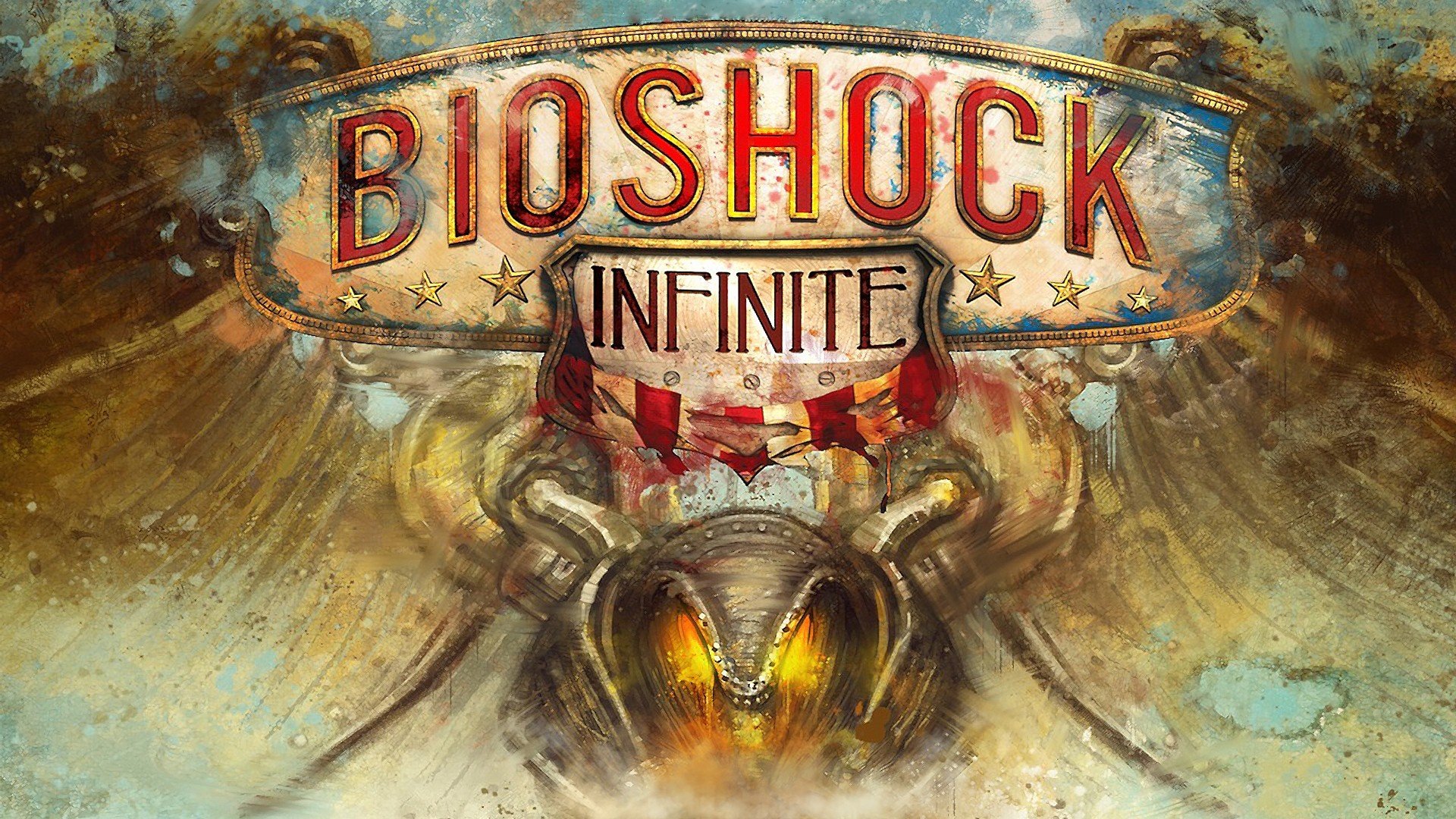 bioshock infinito giochi 2k giochi irrazionali emblema logo logo titoli iscrizione