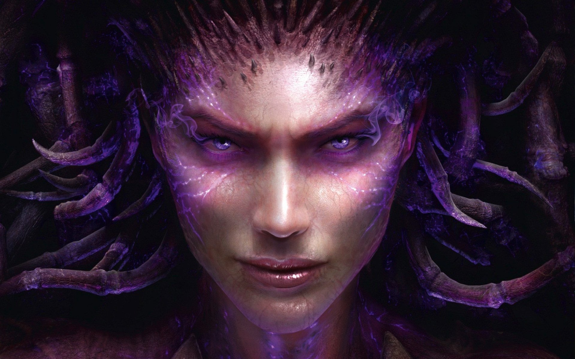 tarcraft sarah kerrigan faccia sguardo