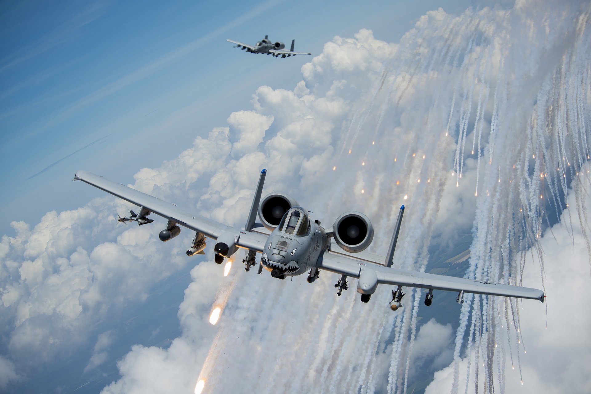 a-10 thunderbolt ii aereo d attacco cielo