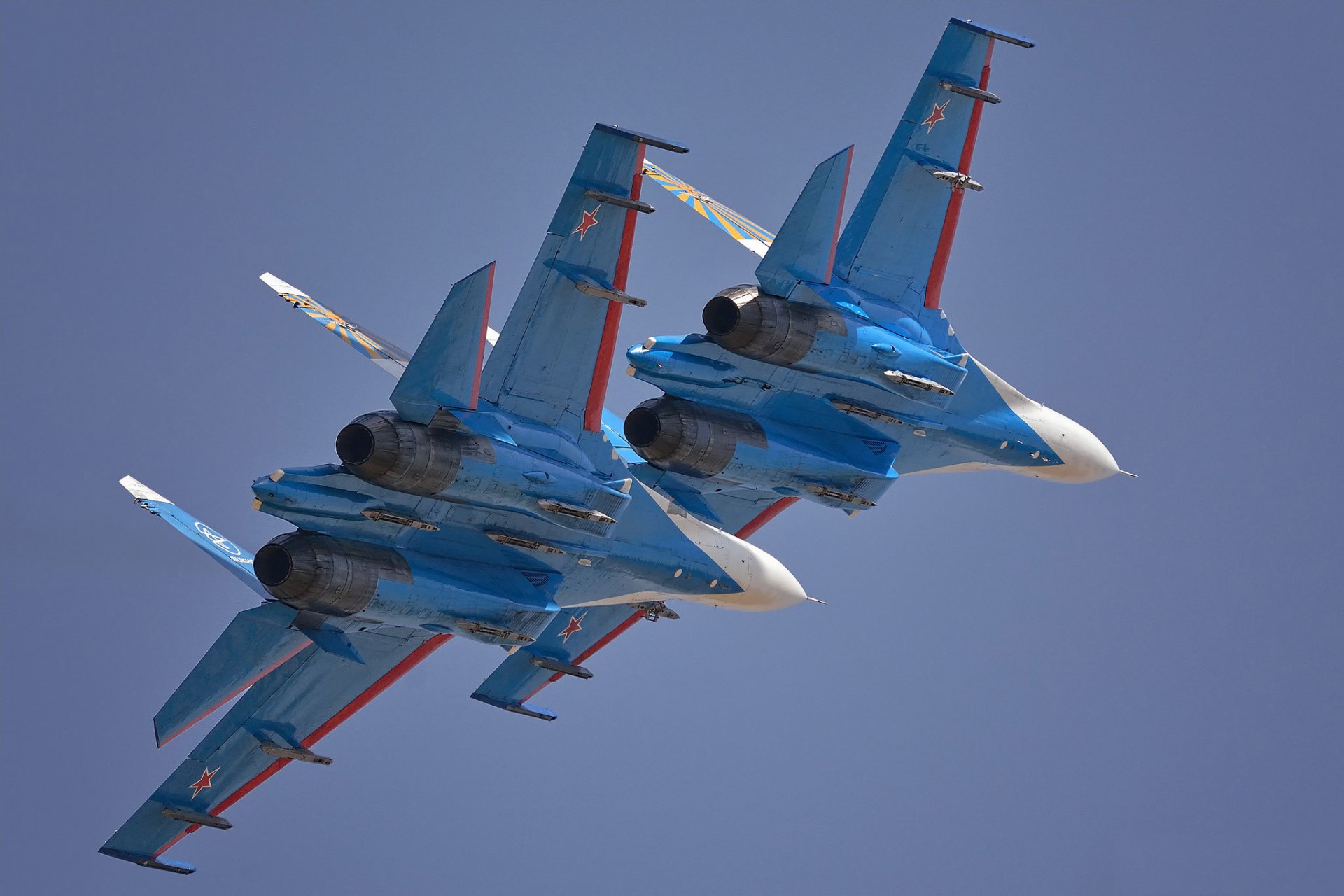 su-27 caccia coppia