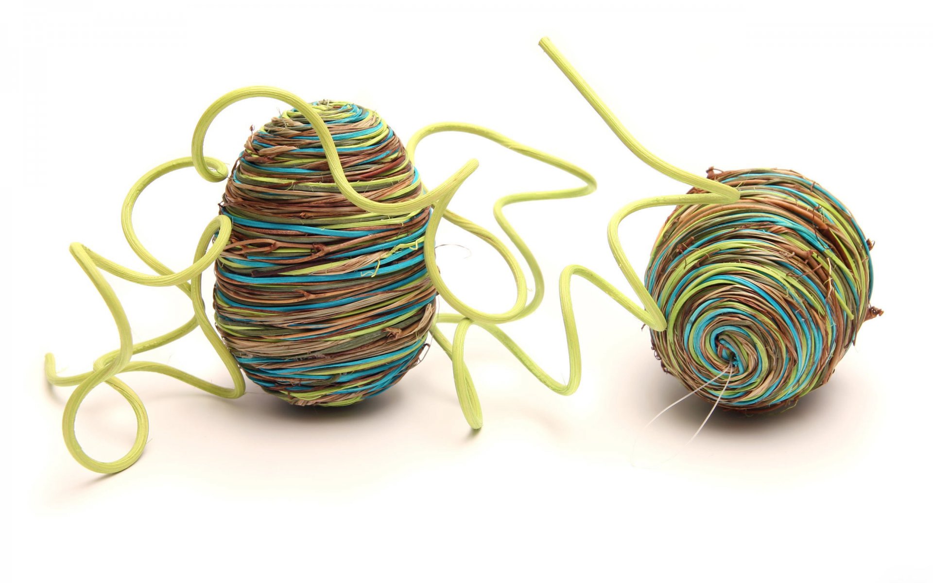 pasqua uova decorativo ramoscelli vite colorato