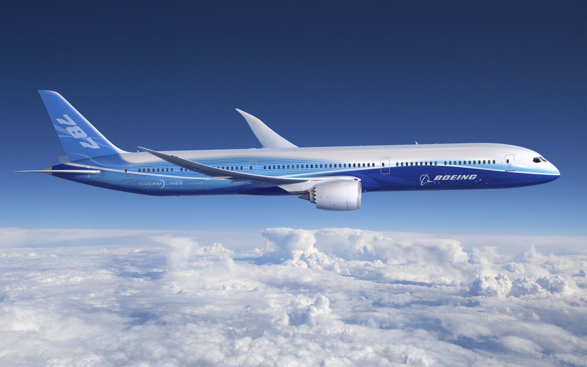 boeing dreamline cielo nuvole aviazione